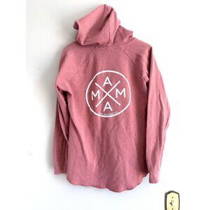 MAMA by Tiny Trucker Co. Hooded Sweatshirt Rose Women's Size LARGE